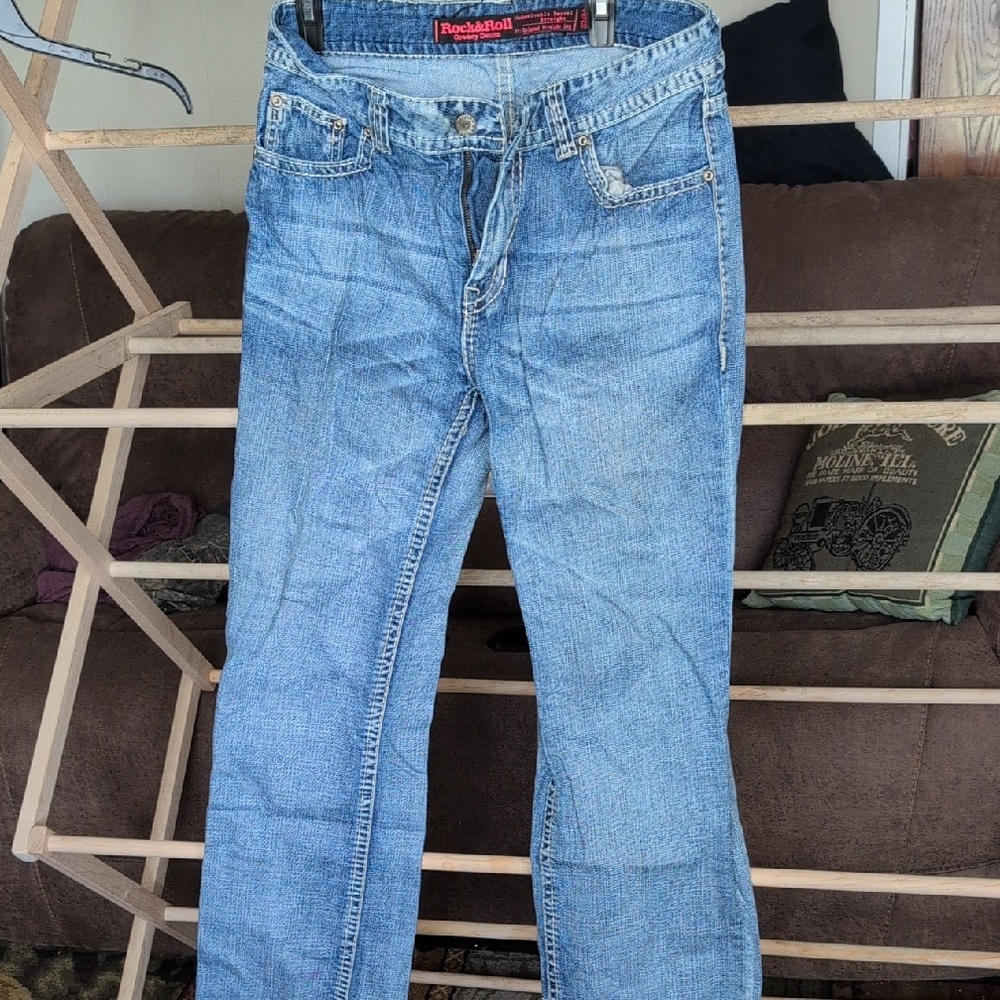 Relaxed Fit Blue Jeans